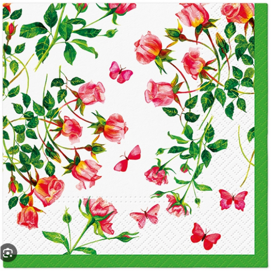 Serwetka 33x33 wzór 3W TINY ROSES 20szt /12 -zdjęcie numer 1