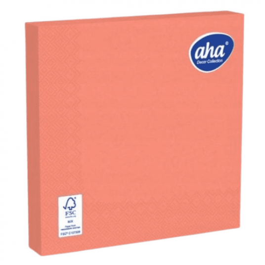 Serwetka AHA 33x33 3W KORAL 20szt /12 -zdjęcie numer 1
