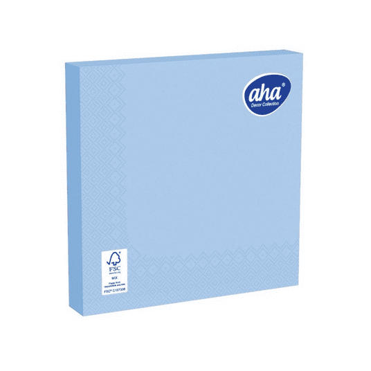 Serwetka AHA 33x33 3W SKY BLU BŁĘKITNA 20szt /12 -zdjęcie numer 1