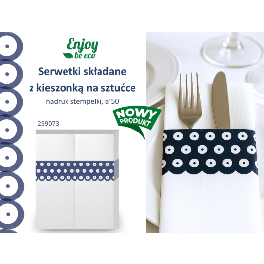 Serwetka kangurek ENJOY STEMPEL 2W 32x38 50szt -zdjęcie numer 2