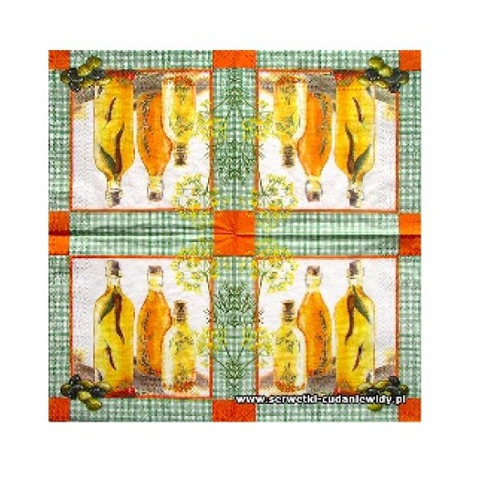 Serwetka Papstar 33x33 3W OLIWA 20szt -zdjęcie numer 1
