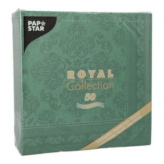 Serwetka ROYAL 40x40 Arabesque CM ZIELONA 50szt /5 -zdjęcie numer 1