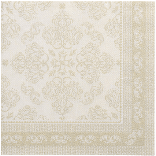 Serwetka ROYAL 40x40 Arabesque SZAMPAN 50szt /5 -zdjęcie numer 2