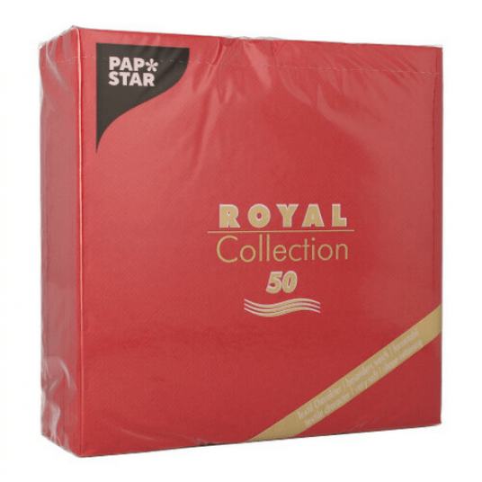 Serwetka ROYAL Papstar 40x40 BORDO 50szt /5 -zdjęcie numer 2