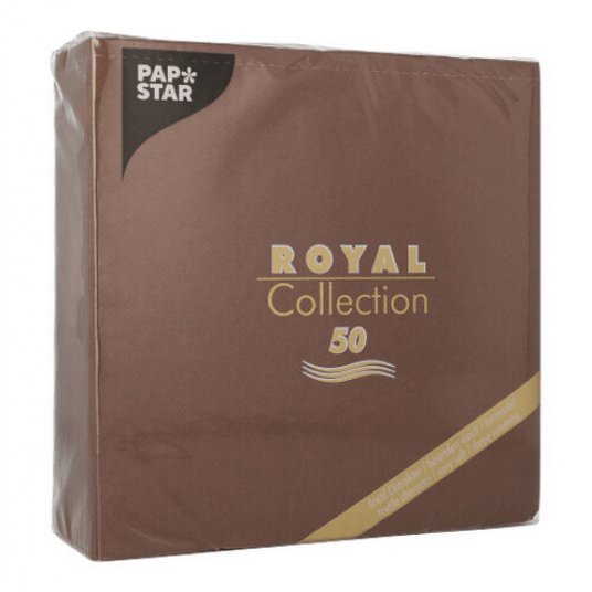 Serwetka ROYAL Papstar 40x40 BRĄZ 50szt /5 -zdjęcie numer 2