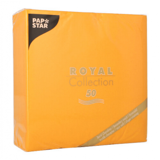 Serwetka ROYAL Papstar 40x40 POMARAŃCZOWA 50szt /5 -zdjęcie numer 2