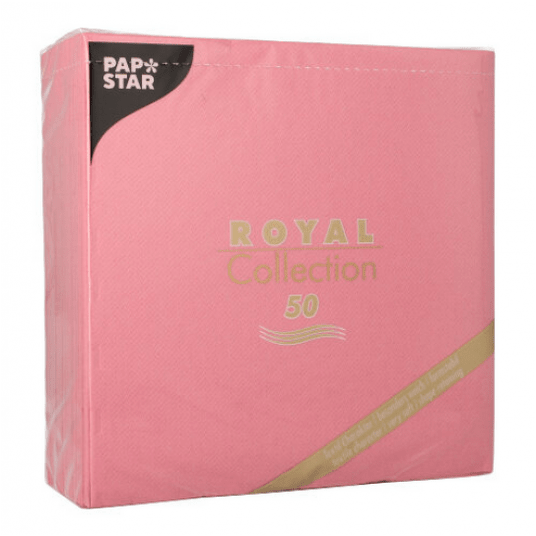 Serwetka ROYAL Papstar 40x40 RÓŻOWA 50szt /5 -zdjęcie numer 2