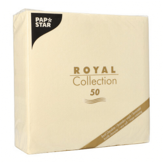 Serwetka ROYAL Papstar 40x40 SZAMPAN 50szt /5 -zdjęcie numer 2