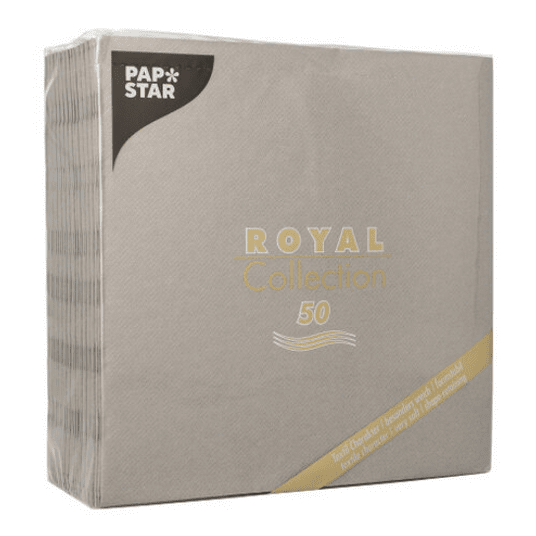 Serwetka ROYAL Papstar 40x40 SZARA 50szt /5 -zdjęcie numer 2