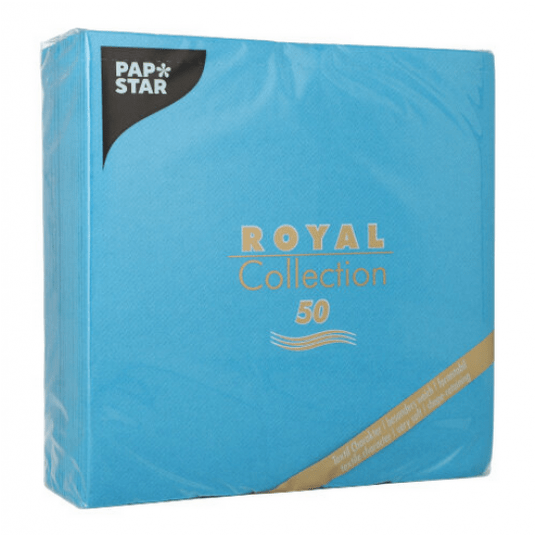 Serwetka ROYAL Papstar 40x40 TURKUS 50szt /5 -zdjęcie numer 2