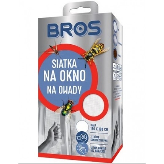 Siatka na okno 150x180 Biała BROS -zdjęcie numer 1