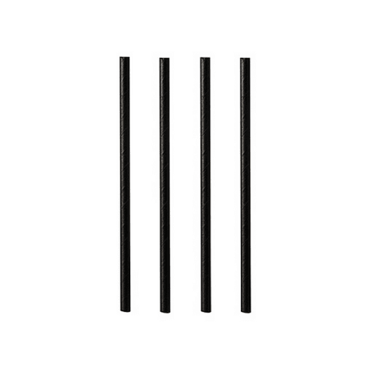 Słomka papierowa 7x150mm CZARNA 500szt /8 -zdjęcie numer 1