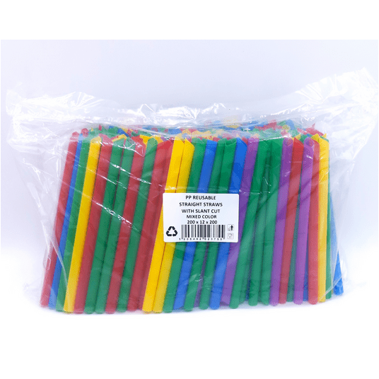 Słomka PP 12x200mm KOLO MIX 200szt REUSE BubbleTea -zdjęcie numer 1