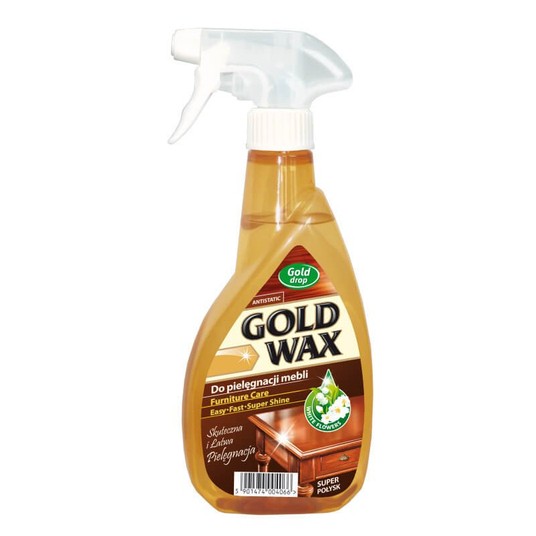 Spray do mebli GOLD WAX 400ml BRĄZOWY /10 -zdjęcie numer 1