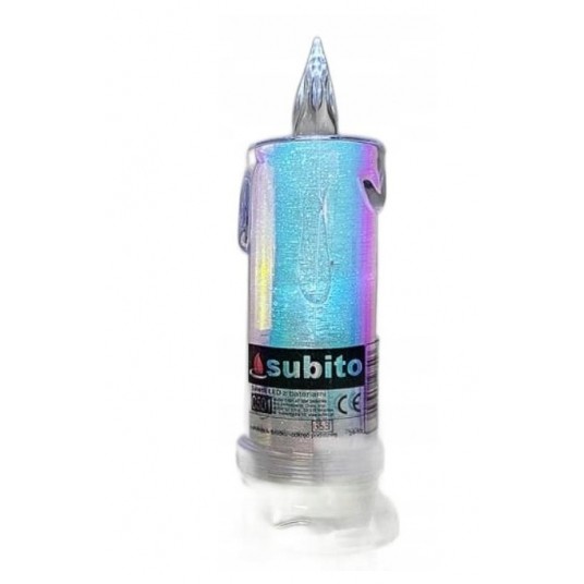 Świeca LED SUBITO brokat C501 / C502 AT65/180 -zdjęcie numer 2
