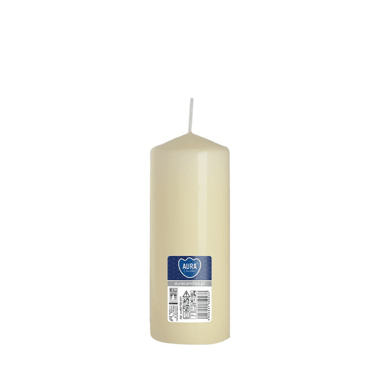 Świeca walec AURA 6 x 15cm KREM ECRU /6 -zdjęcie numer 1