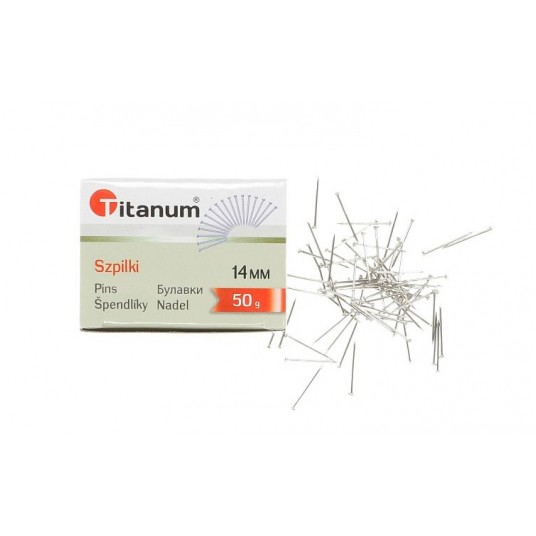 Szpilki metalowe 14mm TITANIUM 50g /10 -zdjęcie numer 1