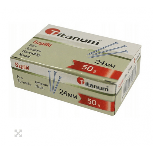 Szpilki metalowe 24mm TITANIUM 50g /10 -zdjęcie numer 1