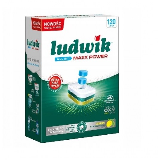 Tabletki do zmywarki LUDWIK 120szt All in One lemo -zdjęcie numer 1