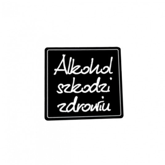 Tabliczka kredowa Alkohol szkodzi zdrowiu -zdjęcie numer 1