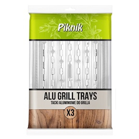 Tacka aluminiowa do grilla 33x23cm PIKNIK 3szt /30 -zdjęcie numer 1