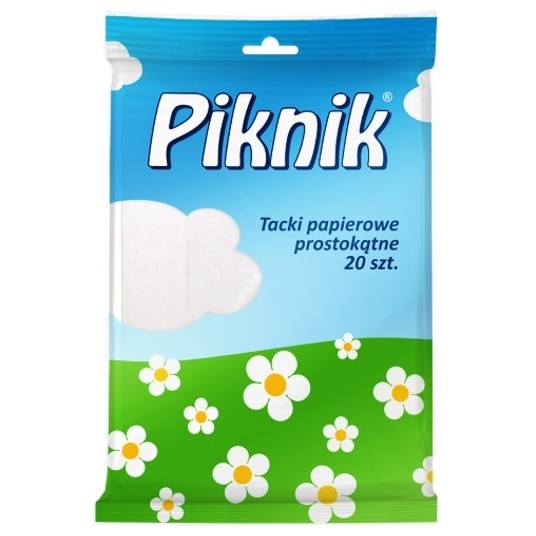 Tacka papierowa prostokątna PIKNIK 20szt /20 I 30 -zdjęcie numer 1