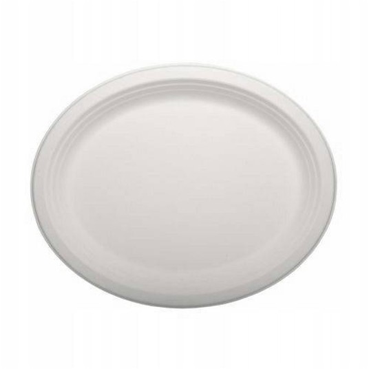 Talerz trzcina owalny CLARINA duży 32x26cm 50szt -zdjęcie numer 1