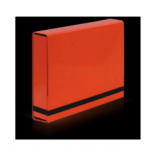 Teczka BOX CARIBIC A4 Jasno Czerwona 5cm -zdjęcie numer 1
