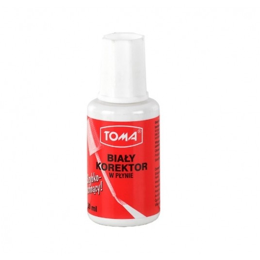 TOMA korektor w płynie z pędzelkiem 20ML TO-019/10 -zdjęcie numer 1