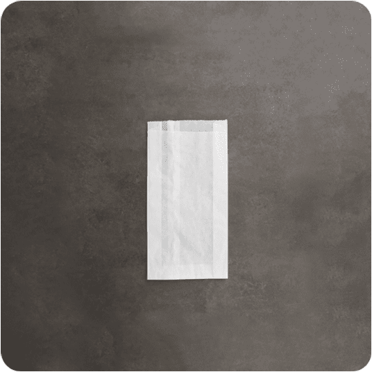 Torba fałdowa BIAŁA 21x12x5cm 1000szt -zdjęcie numer 1