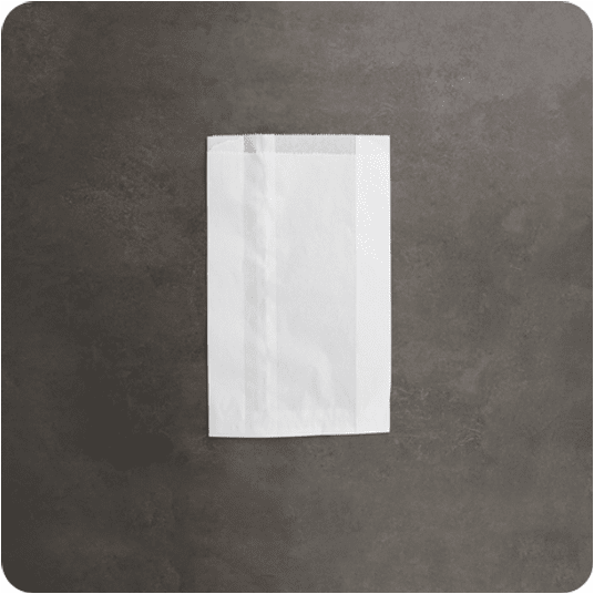 Torba fałdowa BIAŁA 29x15x6cm 1000szt -zdjęcie numer 1