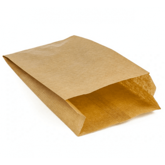 Torba fałdowa BRĄZ 29x15x6,5cm 1000szt FOLIA -zdjęcie numer 1