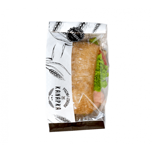 Torba fałdowa PE biała ndr KANAPKA 12x30cm 1000szt -zdjęcie numer 1