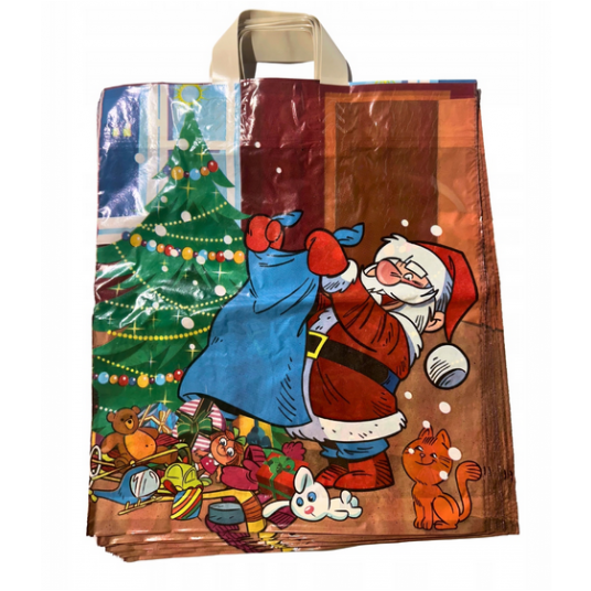 Torba foliowa UCHO 39x45 MIKOŁAJ CHOINKA 50szt /10 -zdjęcie numer 1