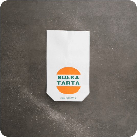 Torba krzyżowa biała 3/4 BUŁKA TARTA ndr 10kg /1op -zdjęcie numer 1