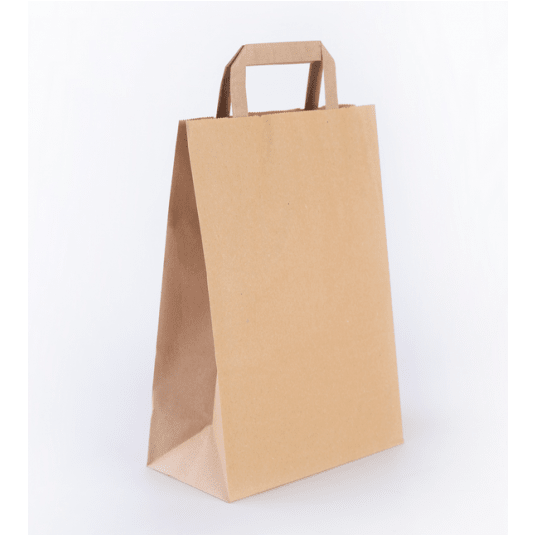 Torba papierowa 220x110x310mm płs 70g BRĄZ 250szt -zdjęcie numer 1