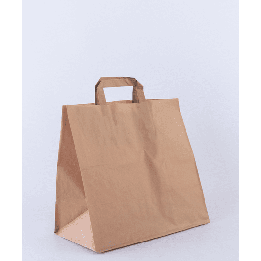 Torba papierowa 260x170x330mm płs 70g BRĄZ 250szt -zdjęcie numer 1