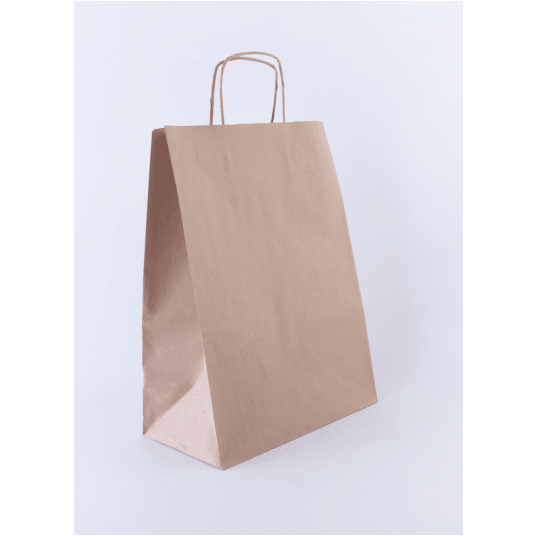 Torba papierowa 305x170x425mm skr 90g BRĄZ 150szt -zdjęcie numer 1