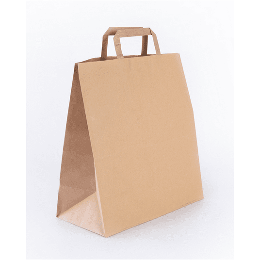 Torba papierowa 320x160x340mm płs 90g BRĄZ 200szt -zdjęcie numer 1