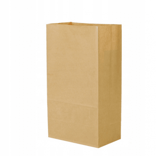 Torba papierowa klockowa brąz 18x11x26,5cm 500szt -zdjęcie numer 1