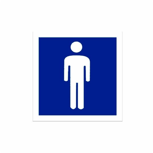 WC mężczyzna Tabliczka PCV 110x110 -zdjęcie numer 1