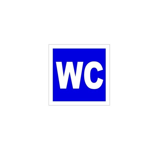 WC Tabliczka PCV 110x110 -zdjęcie numer 1