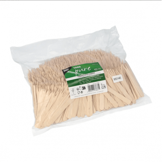 Widelczyk drewniany 8,5cm PURE 1000szt /10 -zdjęcie numer 2