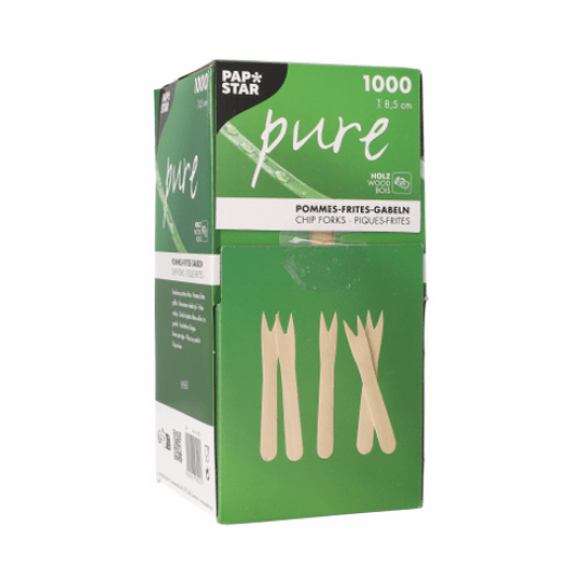 Widelczyk drewniany 8,5cm PURE 1000szt /6 -zdjęcie numer 2