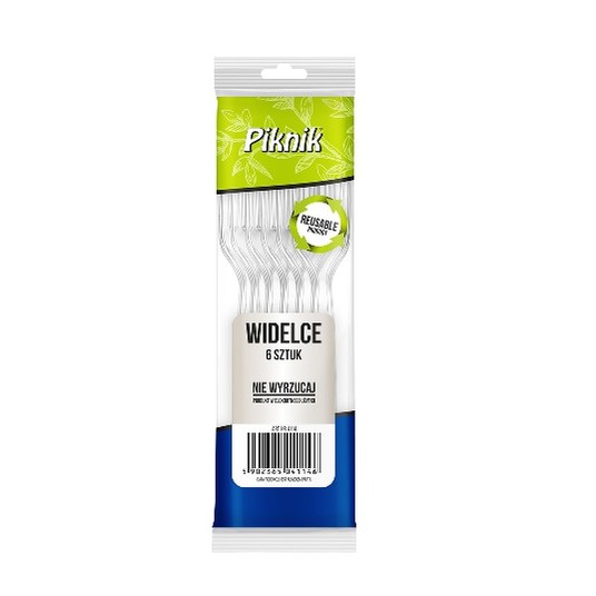 Widelec PS transp PIKNIK 6szt /80 REUSE -zdjęcie numer 1