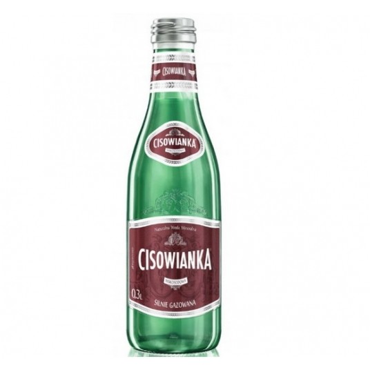 Woda Cisowianka GAZ 300ml 24szt szklana butelka -zdjęcie numer 1