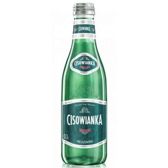 Woda Cisowianka NieGAZ 300ml 24szt szklana butelka -zdjęcie numer 1