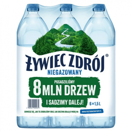 Woda Żywiec Zdrój NIEgazowana 1,5L 6szt -zdjęcie numer 1