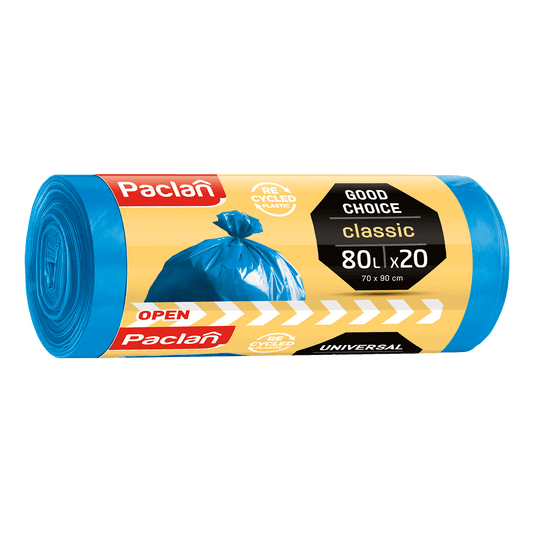 Worki śmieci CLASSIC PACLAN niebiesk 80L 20szt /42 -zdjęcie numer 1