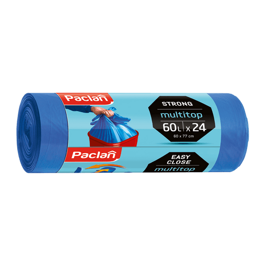 Worki śmieci m-top STRONG niebieskie 60L 24szt /24 -zdjęcie numer 1